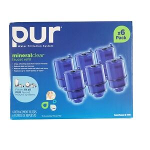 PUR MineralClear Faucet Water Filter Replacement RF-9999 6-Pack New Sealed NI